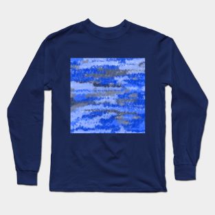 Blue abstract Long Sleeve T-Shirt